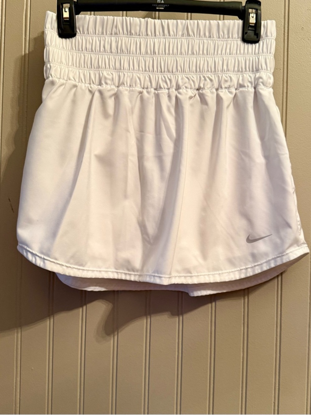 Nike White Dri-FIT Athletic Skort with Built-In Shorts